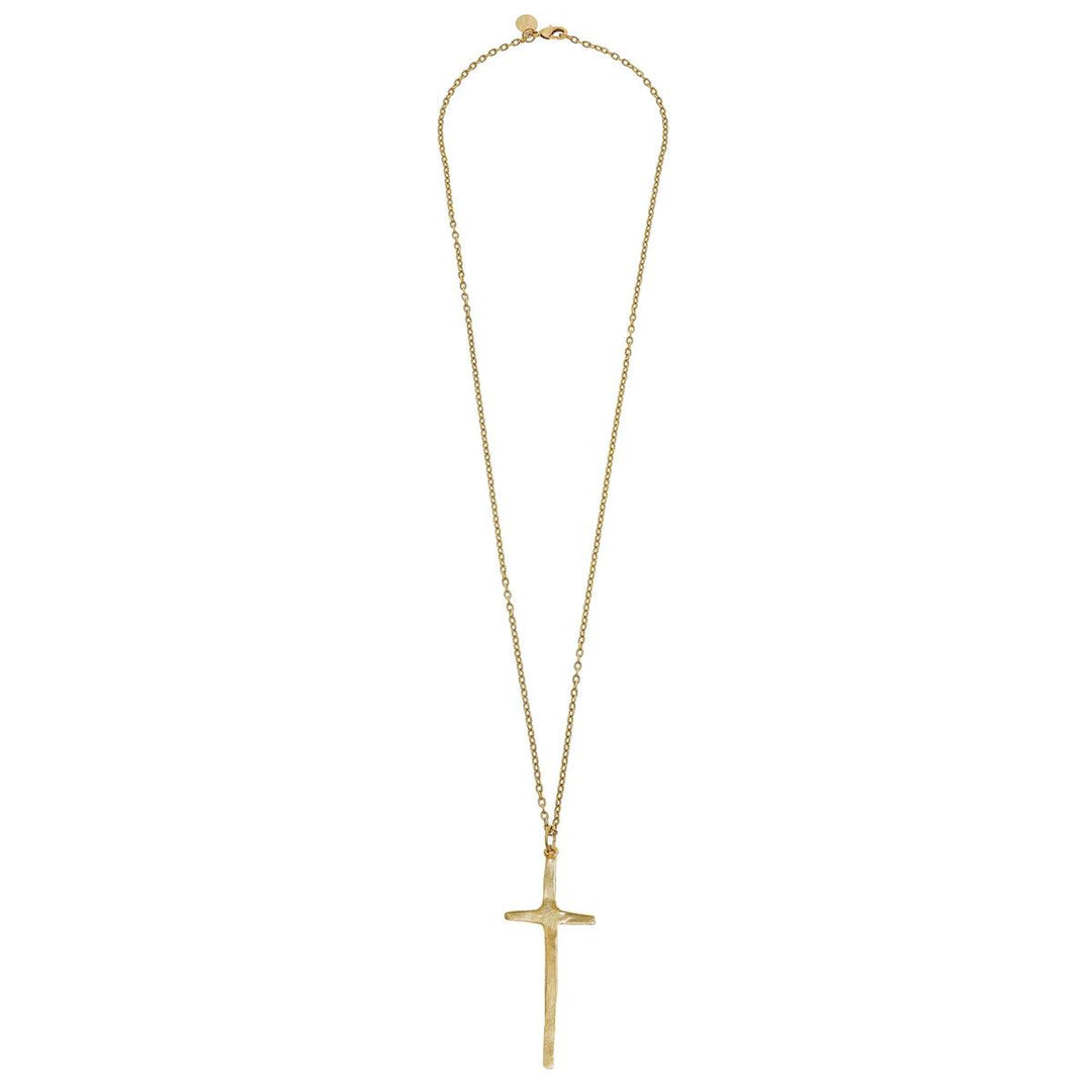 Long Tall Cross Necklace - Casey & Company
