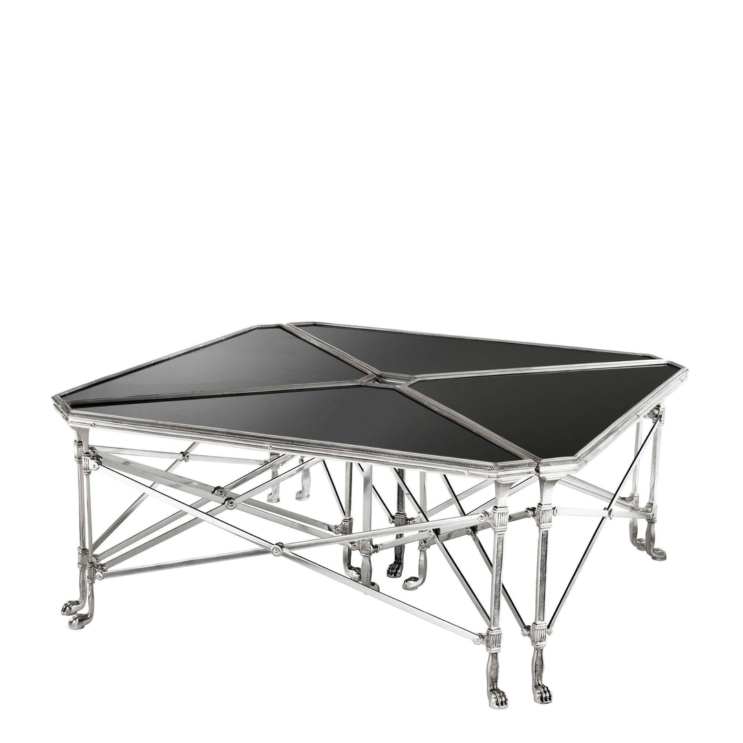 Black Glass Coffee Table - Casey & Company