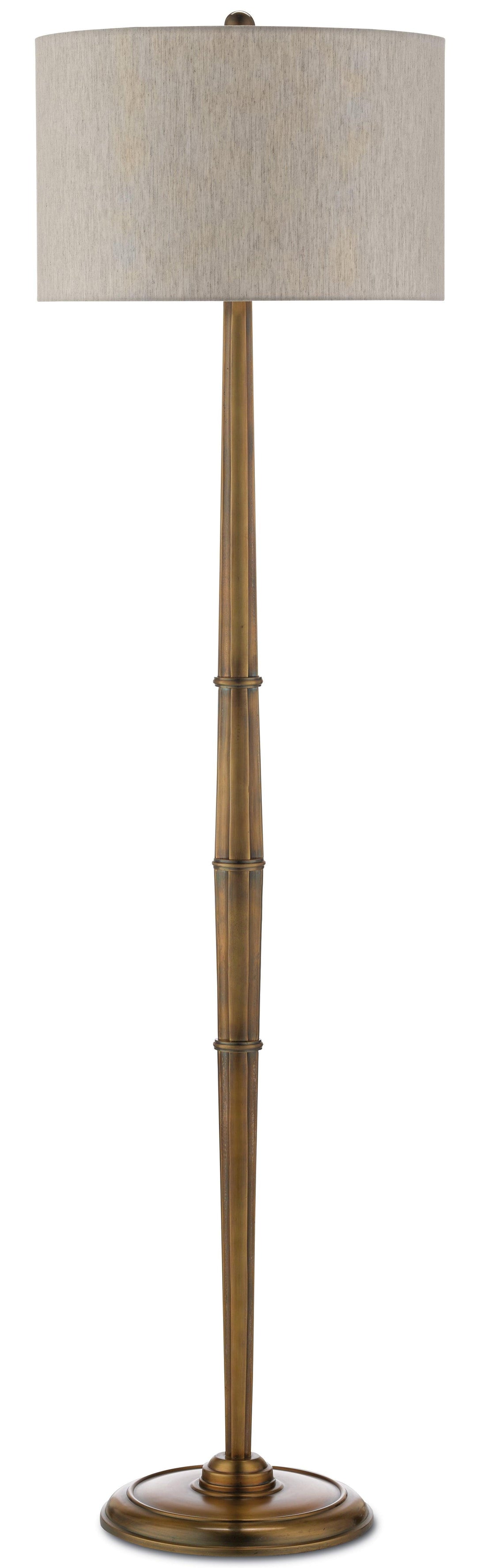 Harrelson Brass Floor Lamp - Casey & Company