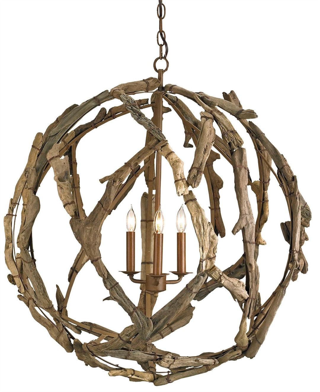 Driftwood Orb Chandelier - Casey & Company