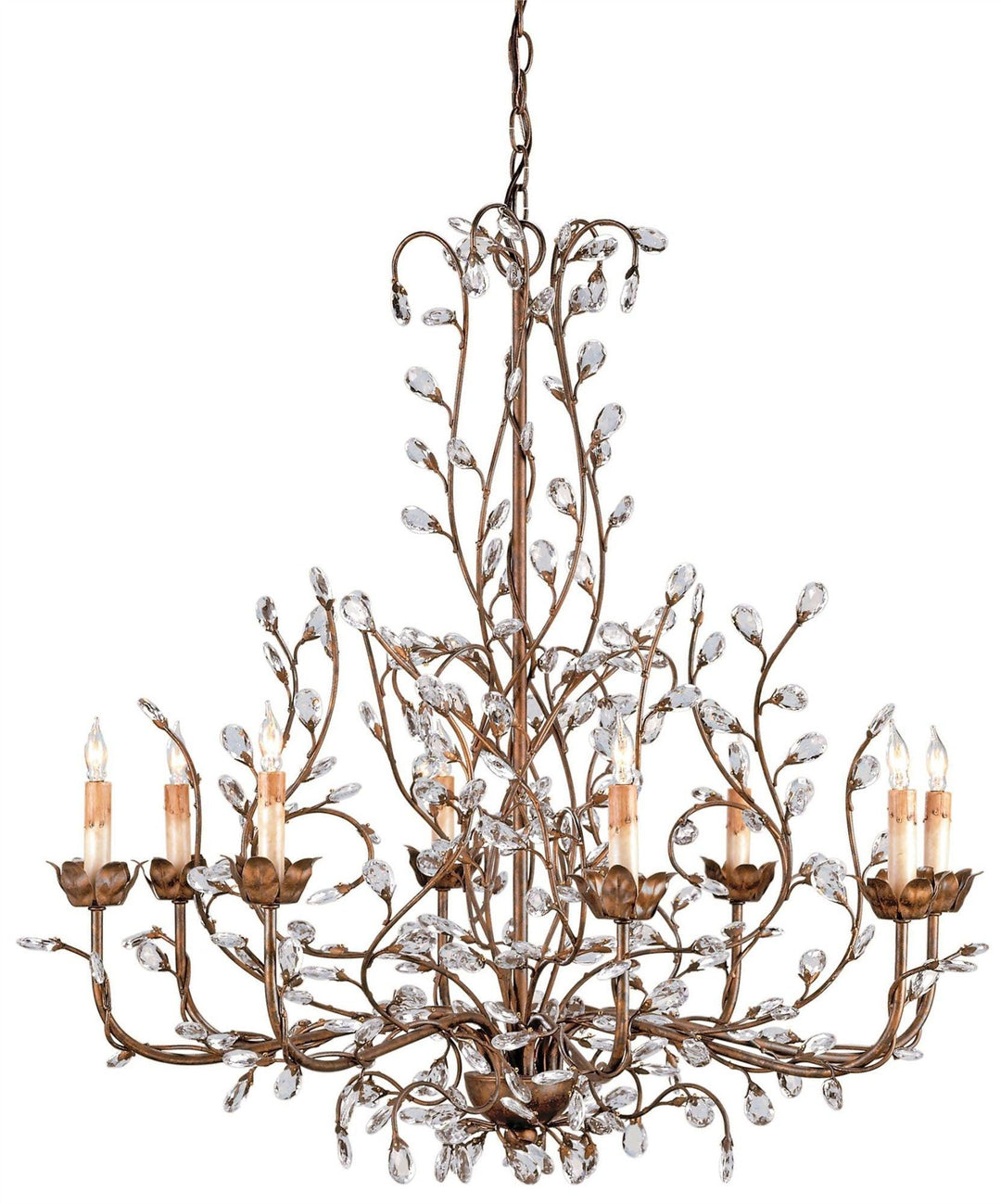 Crystal Bud Cupertino Large Chandelier - Casey & Company
