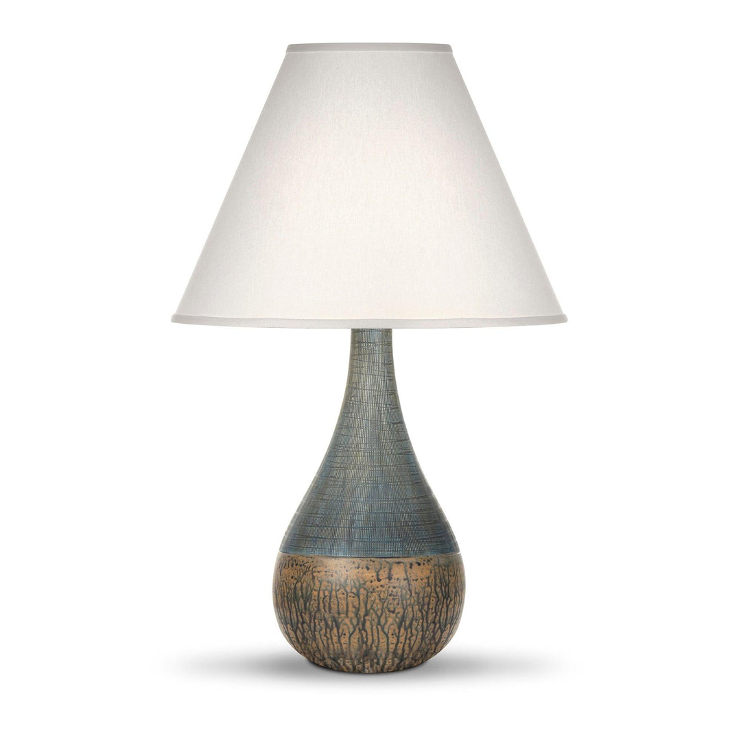 Mila Table Lamp - Blue/Brown - Casey & Company