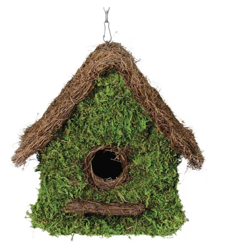 Bungalow Woven Birdhouse, Fresh Green, Medium Square