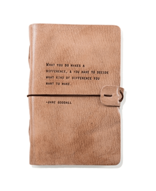 Jane Goodall Artisan Leather Journal 5.75 x 8.75 - Casey & Company
