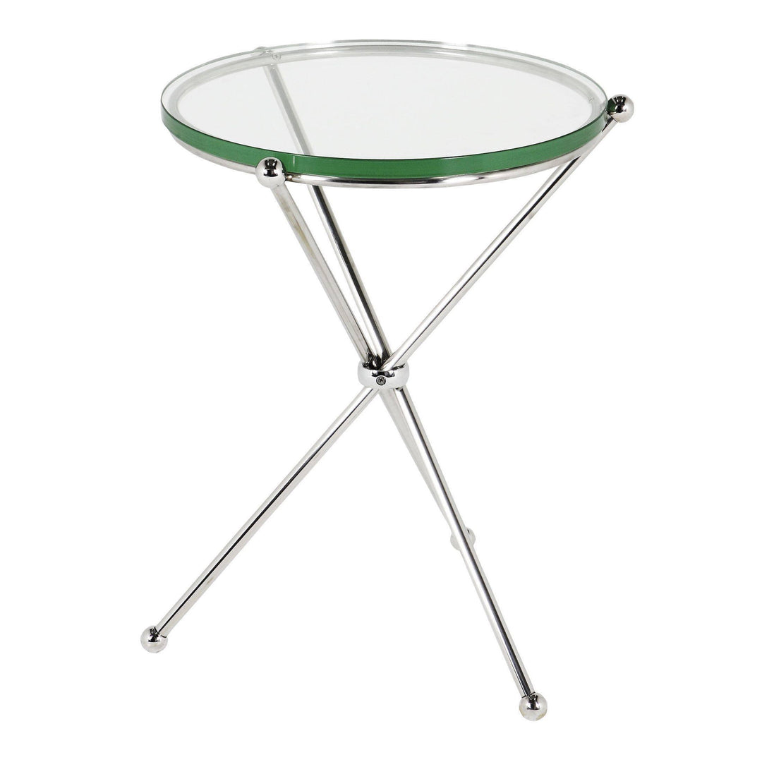 Round Glass Side Table - Casey & Company