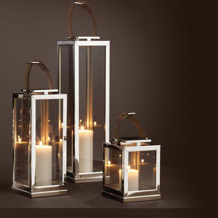 Glass Lantern - L - Casey & Company