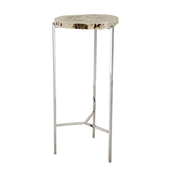 Petrified Wood Side Tables - Casey & Company