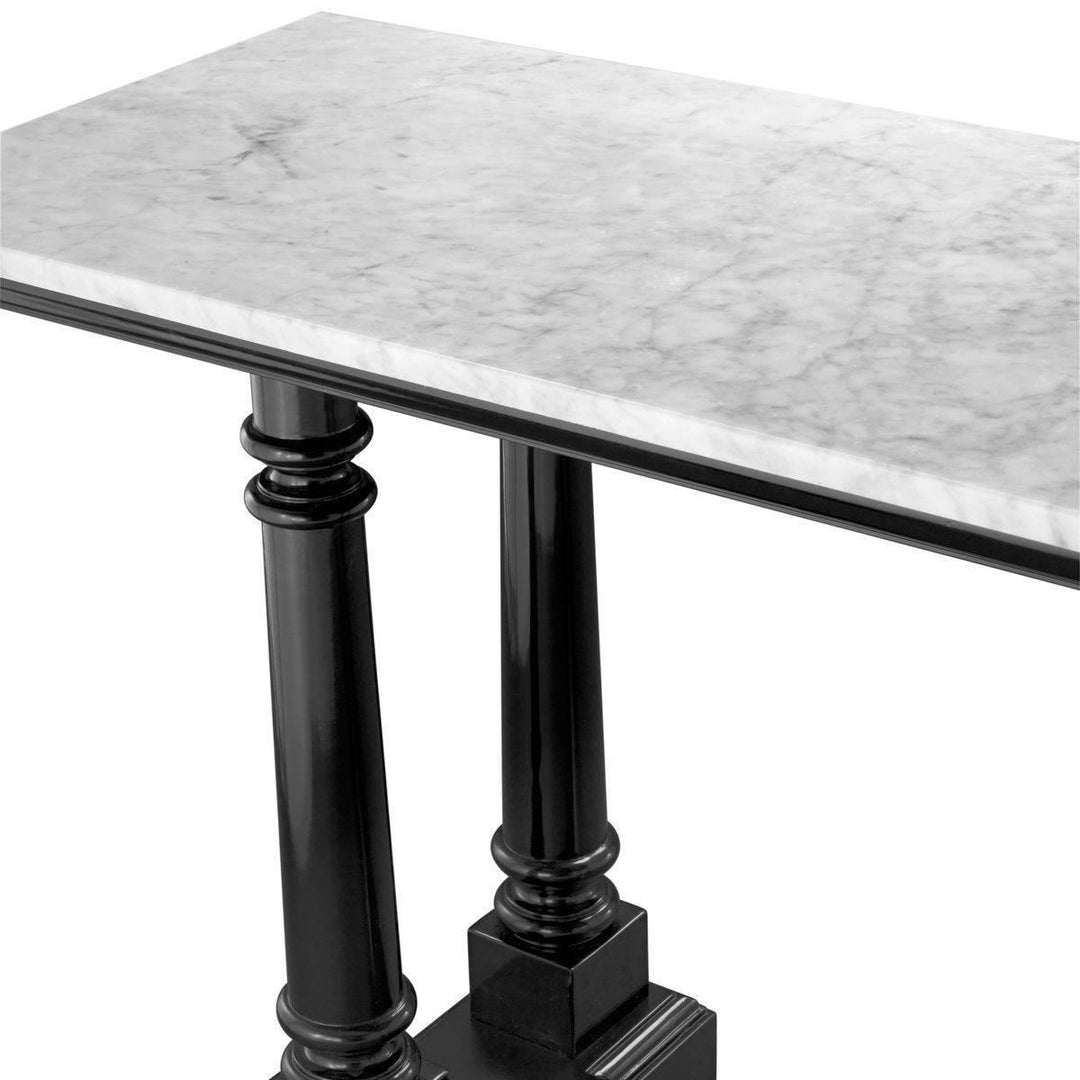 White Marble Console Table - Casey & Company