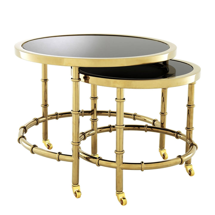 Gold Nesting Side Table - Casey & Company