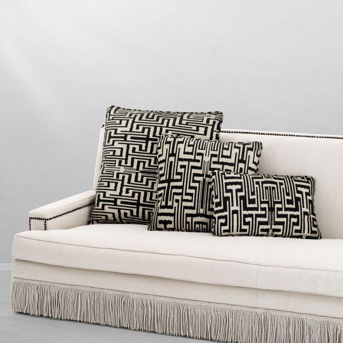 Square Geometric Throw Pillow - Decorative Pillow For Couch Or Bed - Casey & Company