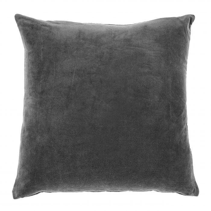 Gray Velvet Pillow - Casey & Company