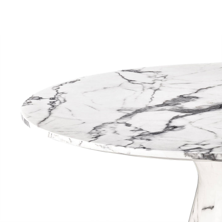 White Marble Dining Table - Casey & Company