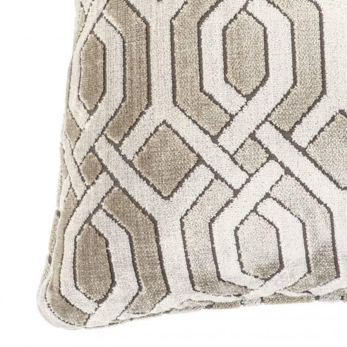 Square Gray Velvet Pillow - Decorative Pillow For Couch Or Bed - Casey & Company