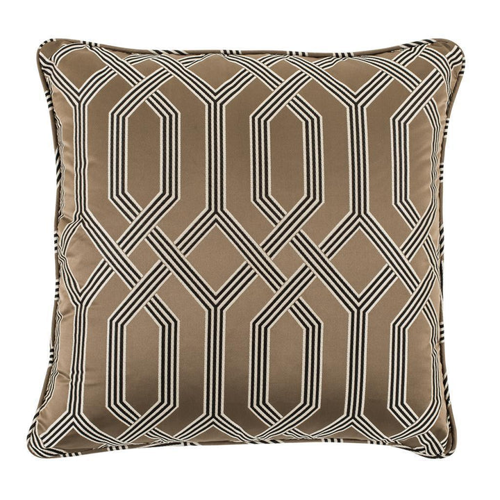 Square Brown Pillow 60cm - Decorative Pillow For Couch Or Bed - Casey & Company