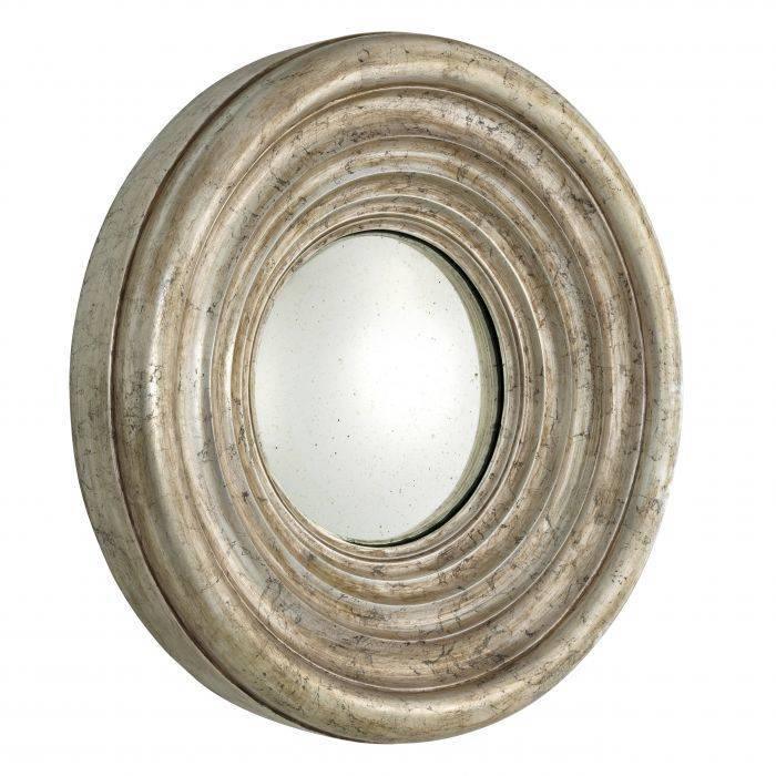 Round Silver Concave Mirror - Casey & Company