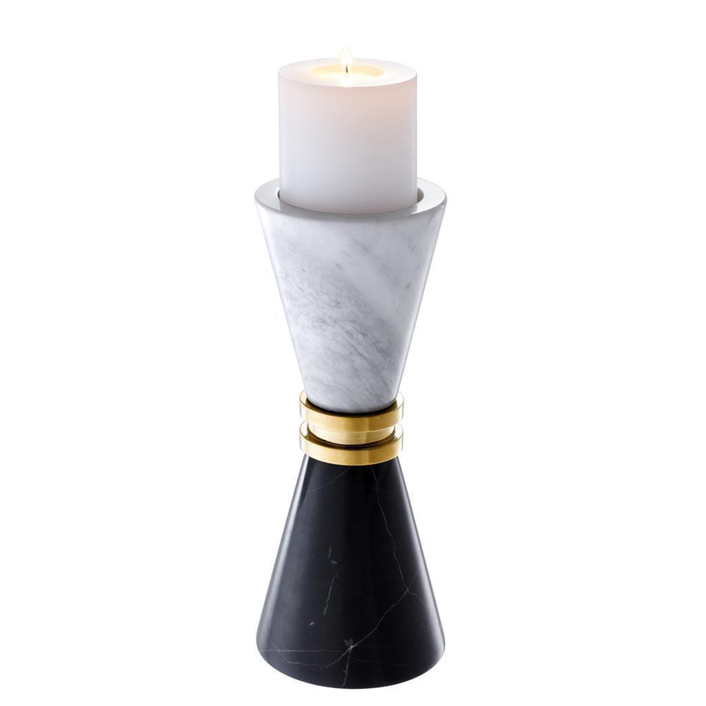 Marble Hourglass Candle Holder - Casey & Company