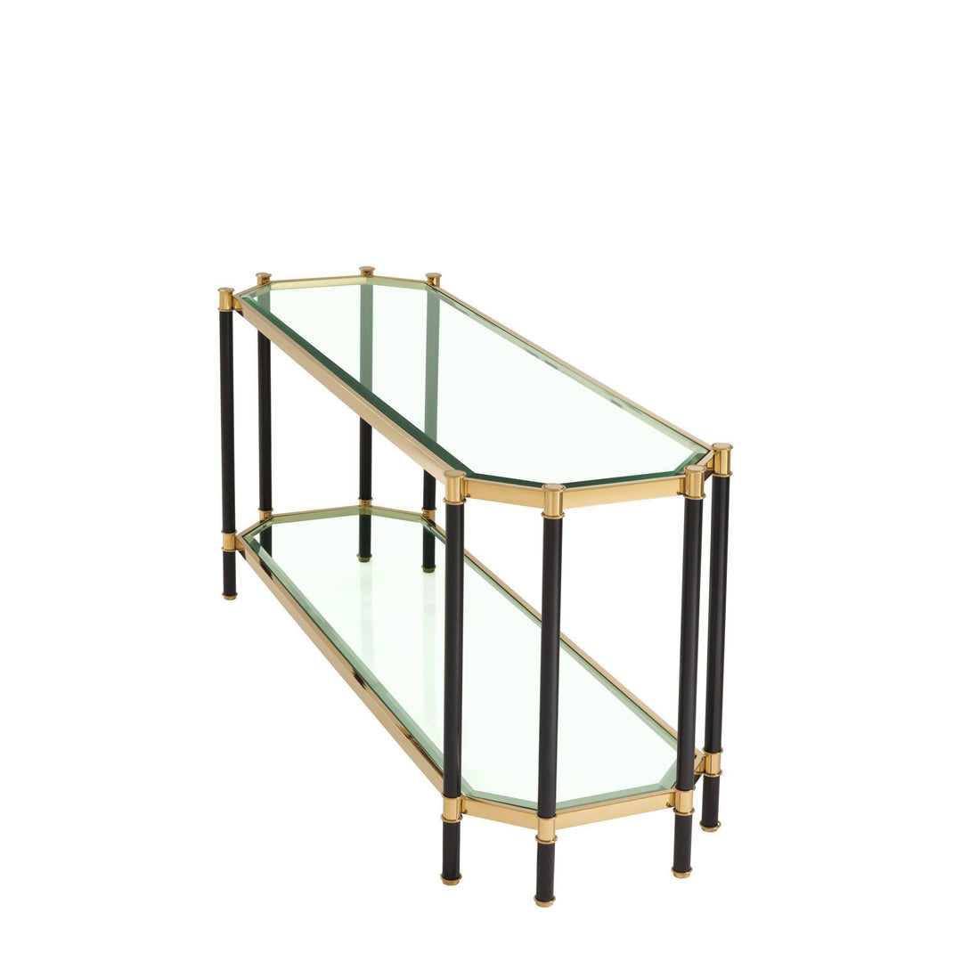 Gold Frame Console Table - Casey & Company
