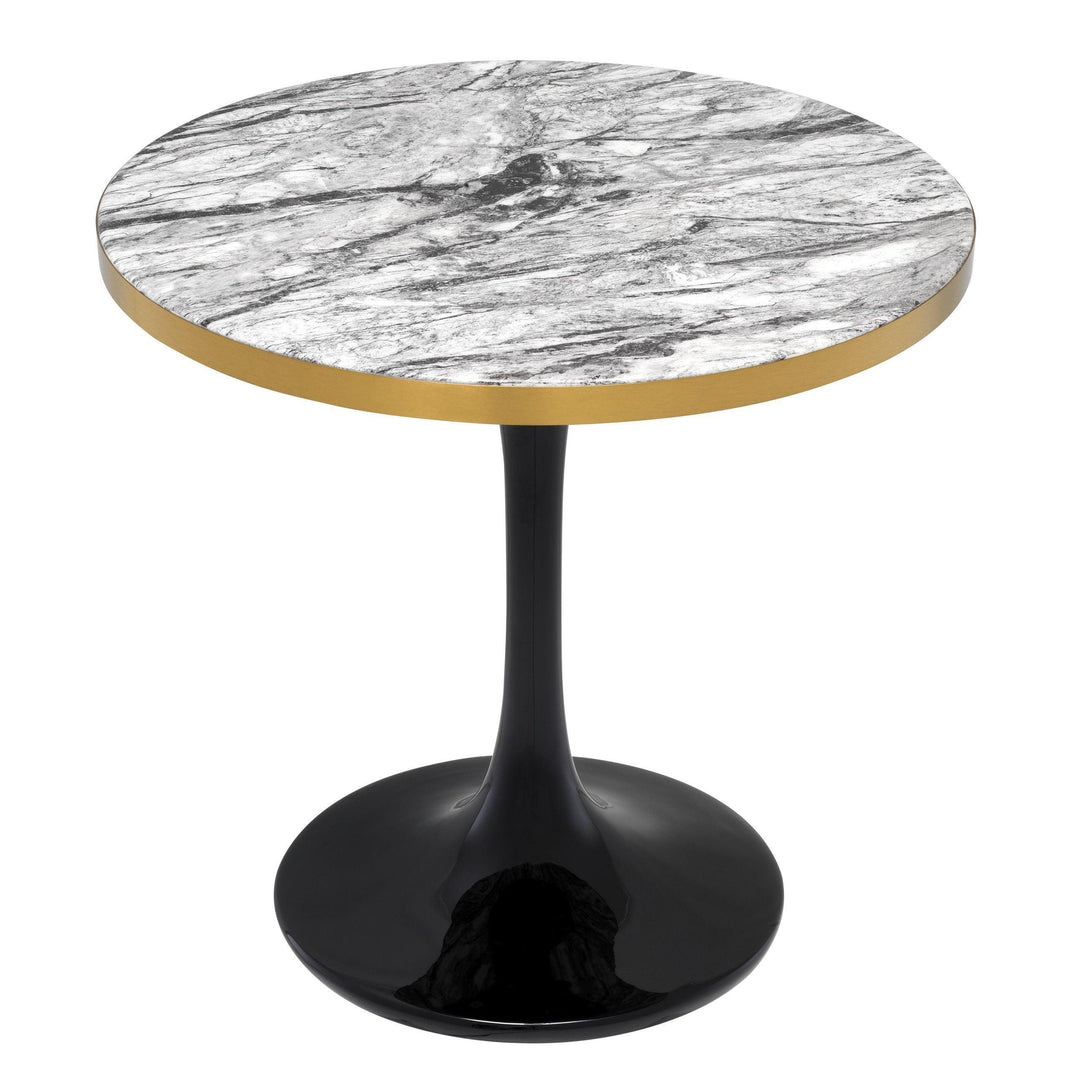 Gray Marble Side Table - Casey & Company