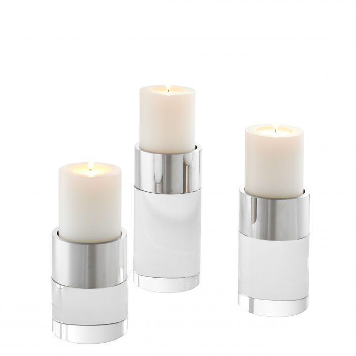 Silver Candle Holder Set - Casey & Company