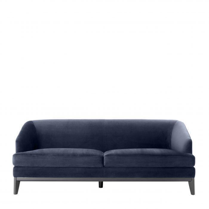 Blue Velvet Sofa - Casey & Company