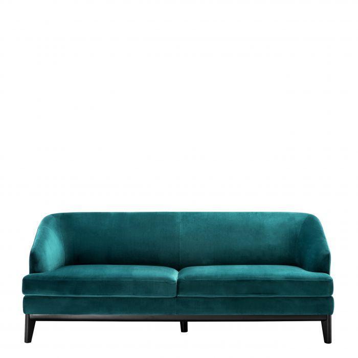 Green Velvet Sofa - Casey & Company