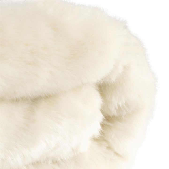 White Fur Throw - Casey & Company