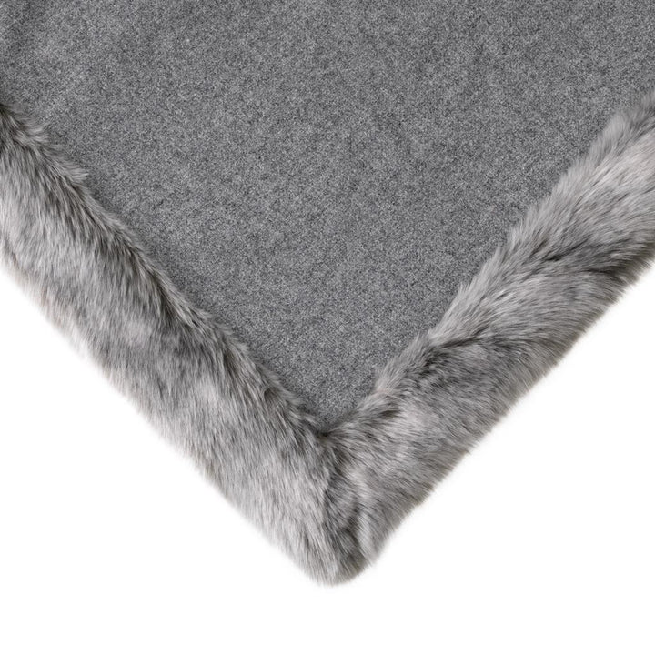 Gray Fur Throw - Casey & Company