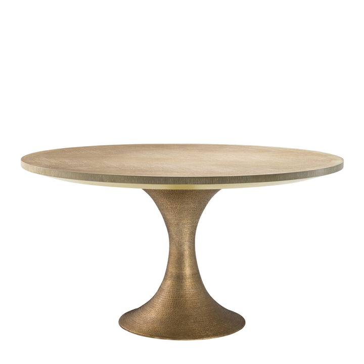 Round Oak Dining Table - Casey & Company