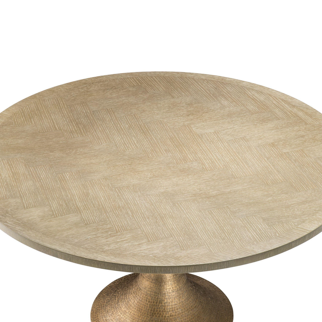 Round Oak Dining Table - Casey & Company