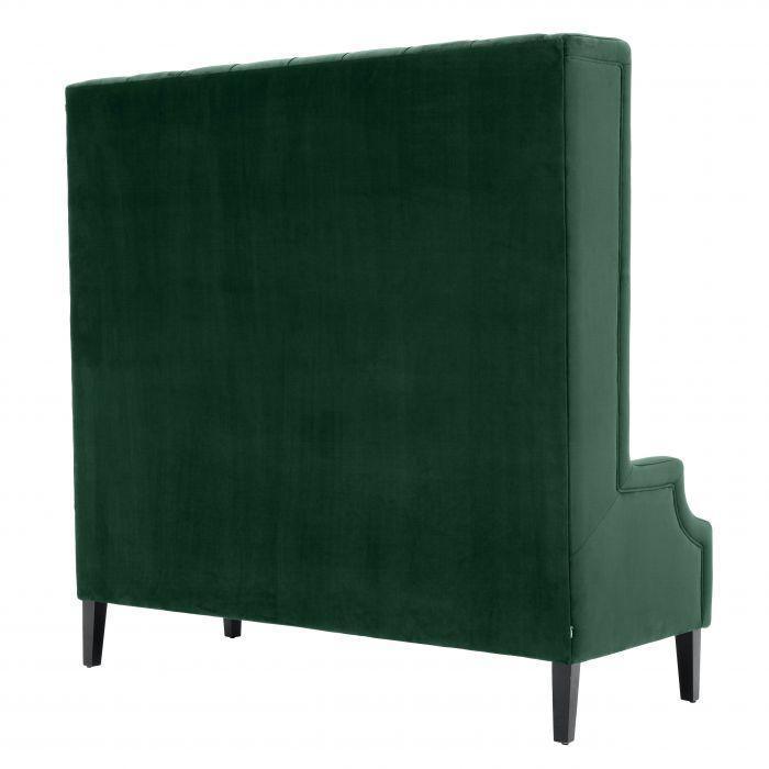 High Tufted Green Sofa - Casey & Company