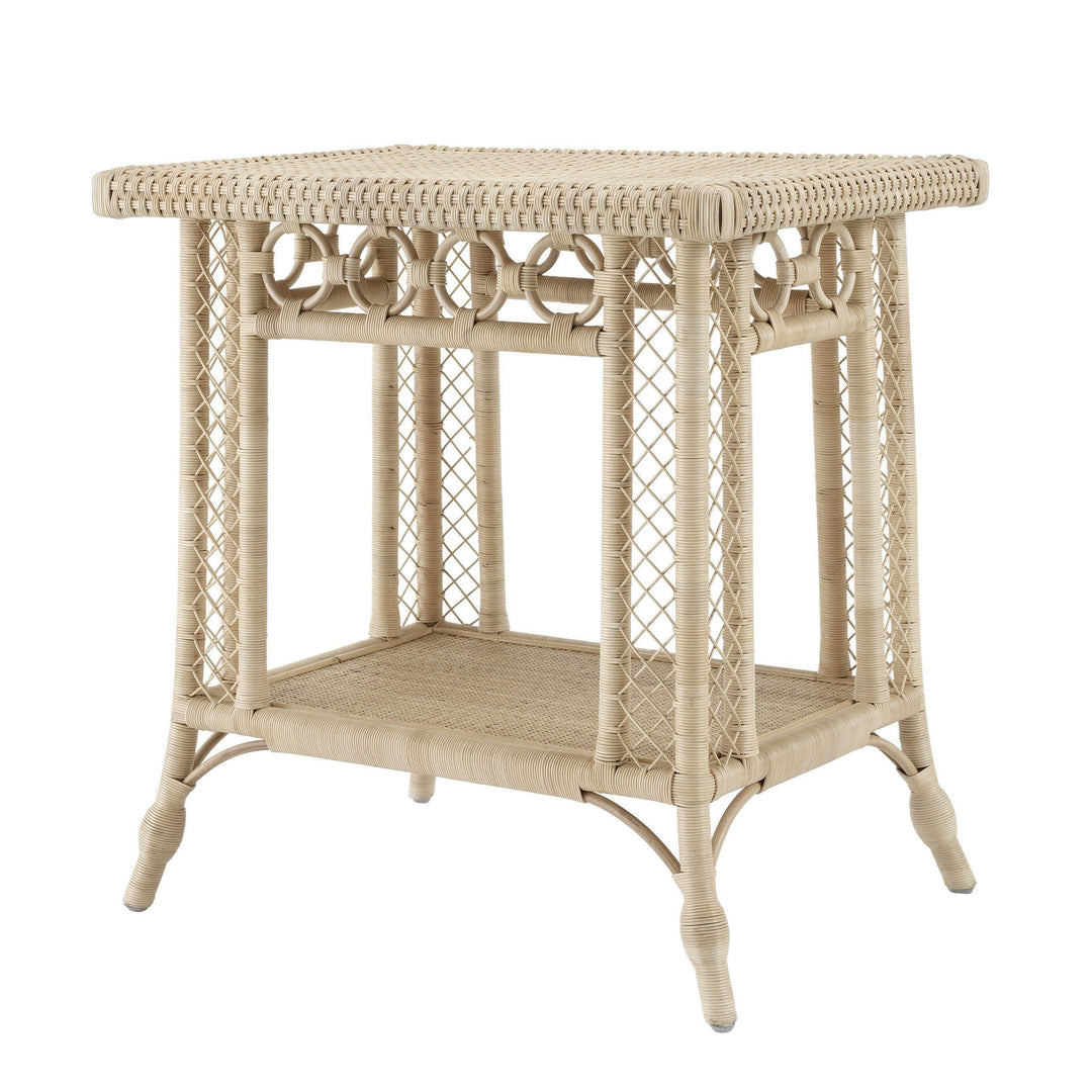 Natural Rattan Side Table - Casey & Company