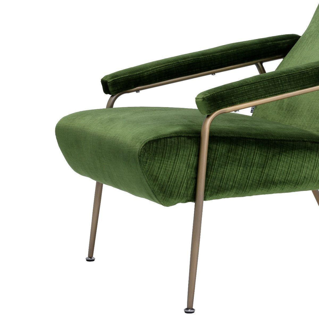 Catania Green Velvet Armchair - Casey & Company