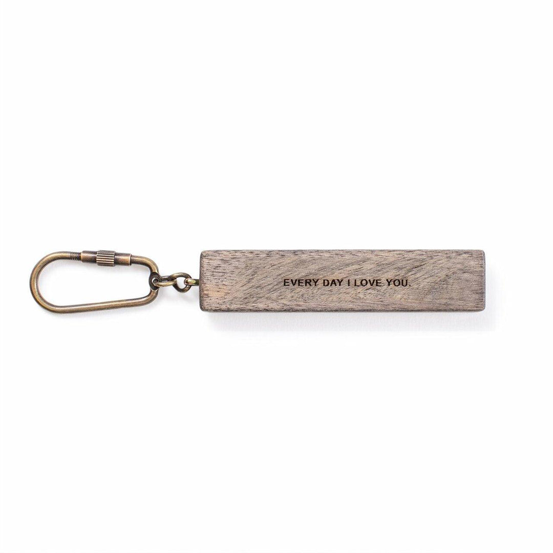 Wood Quote Keychain - Casey & Company