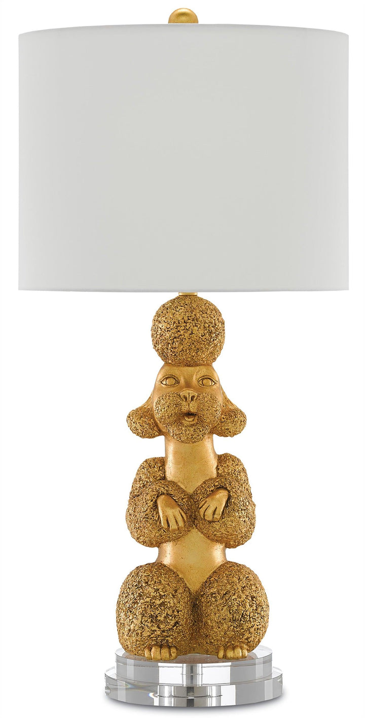 Ms. Poodle Gold Table Lamp - Casey & Company