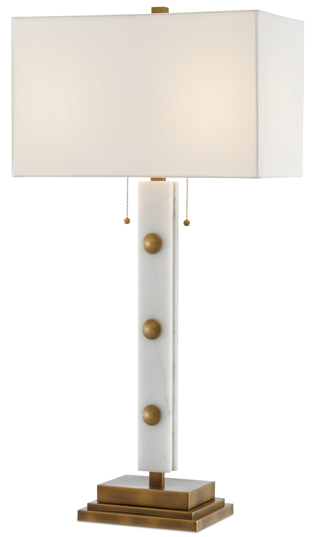 Khalil White Table Lamp - Casey & Company