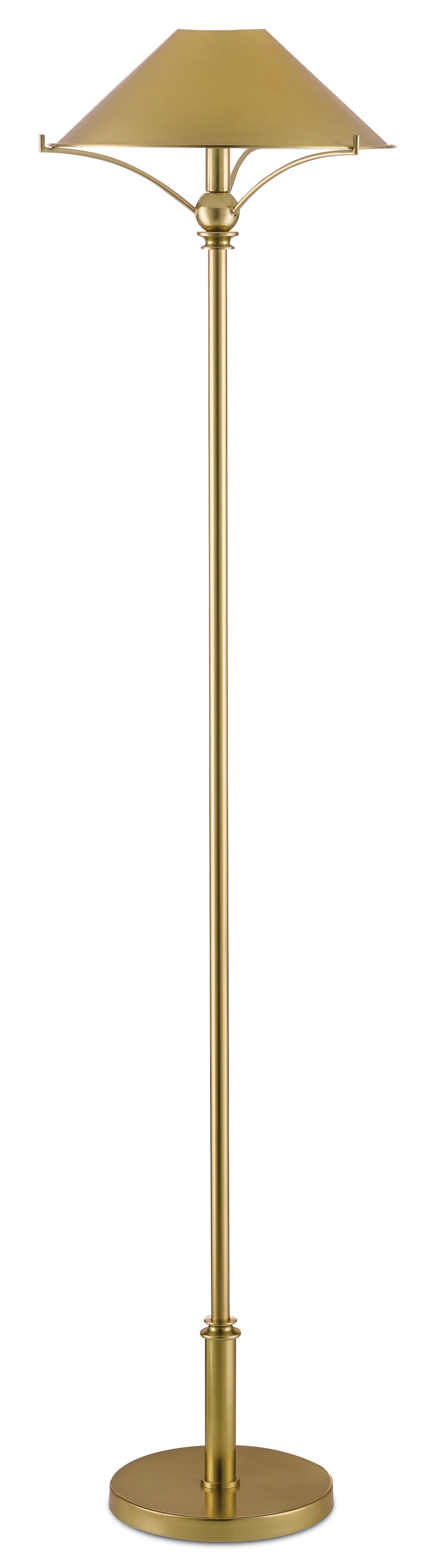 Maarla Brass Floor Lamp - Casey & Company