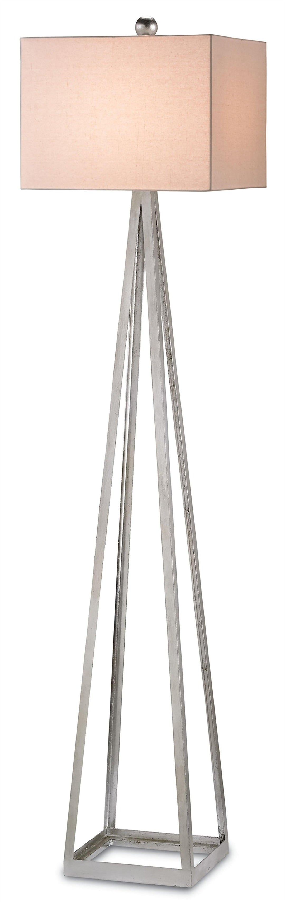 Bel Mondo Silver Floor Lamp - Casey & Company