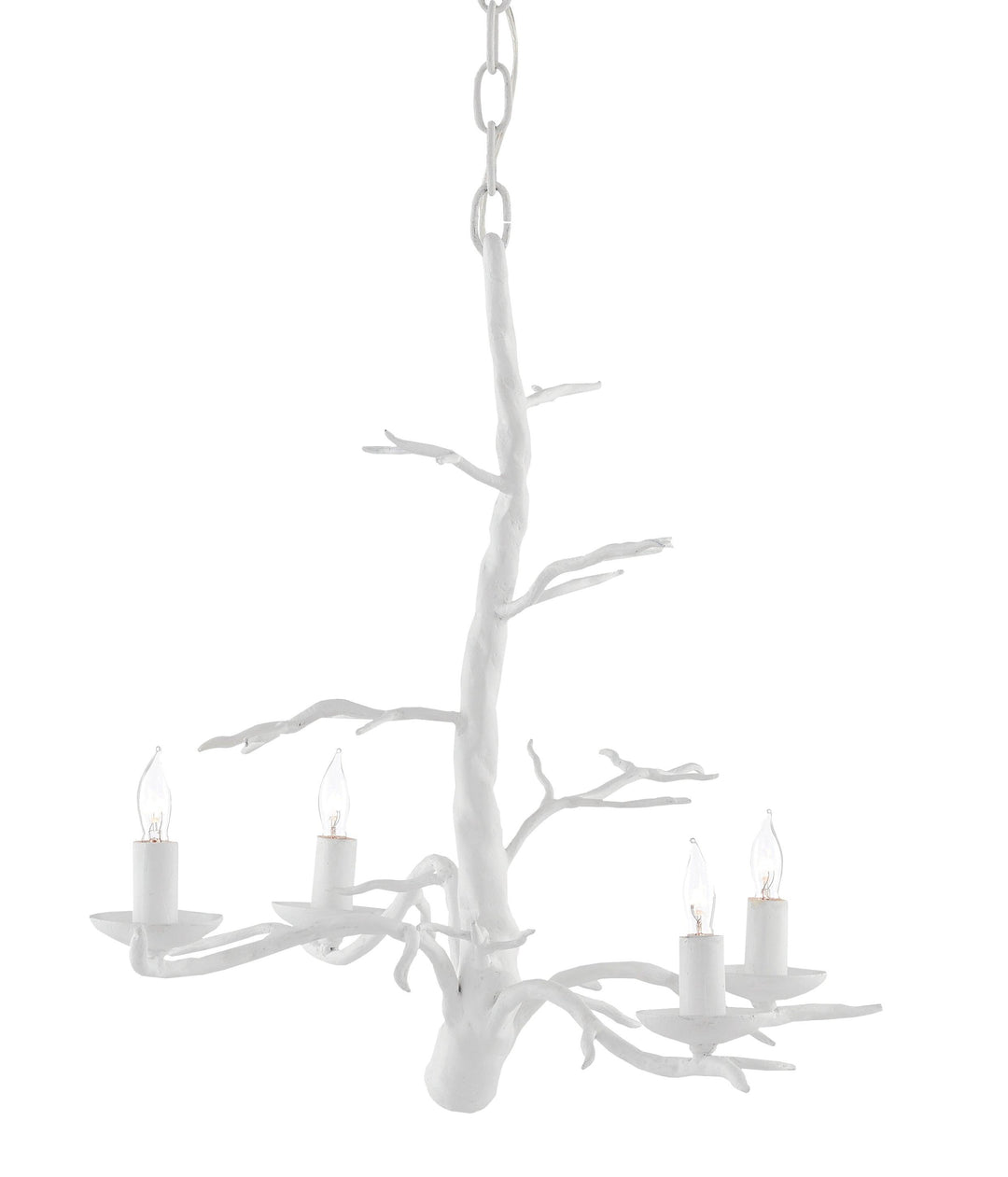 Treetop White Small Chandelier - Casey & Company
