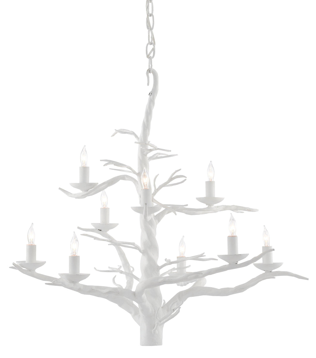 Treetop White Large Chandelier - Casey & Company