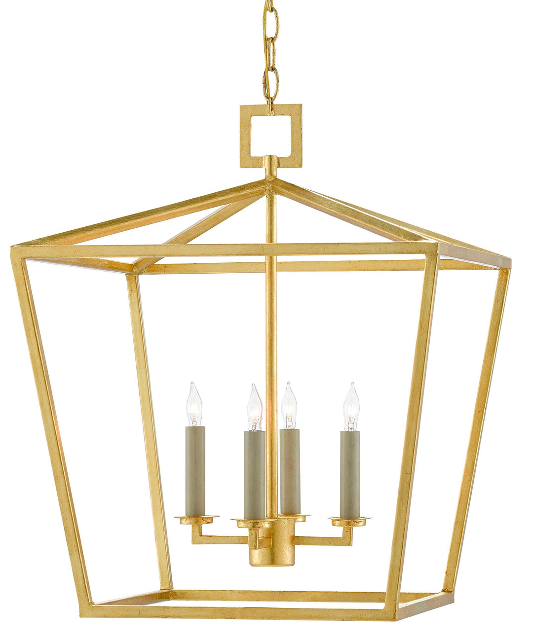 Denison Gold Medium Lantern - Casey & Company