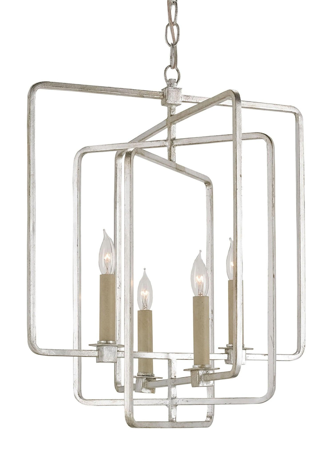 Metro Silver Square Chandelier - Casey & Company