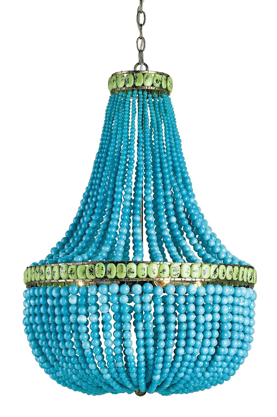 Hedy Turquoise Chandelier - Casey & Company