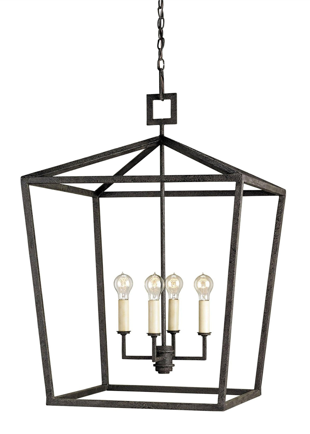 Denison Black Large Lantern - Casey & Company