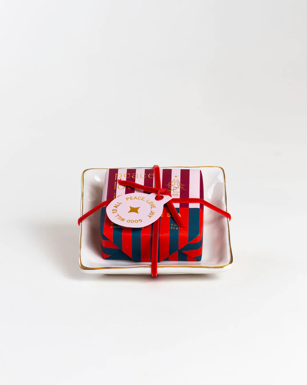 Cider By the Sea Holiday Bar Soap + Ceramic Dish - Casey & Company