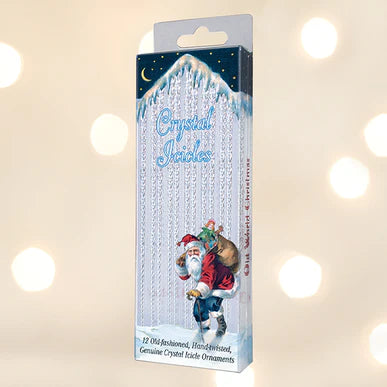 12 Crystal Icicles Ornament Set - Casey & Company