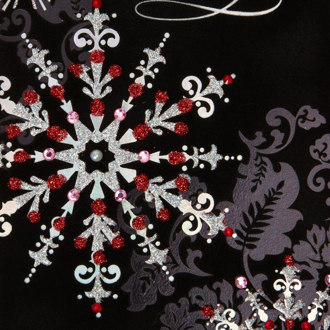 5” x 7” Ornate Snowflakes Holiday Card - Casey & Company