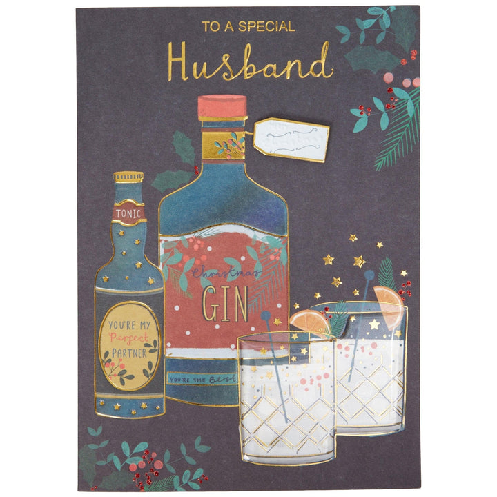 TWO HOLIDAY COCKTAILS HUSBAND HOLIDAY CARD - Casey & Company