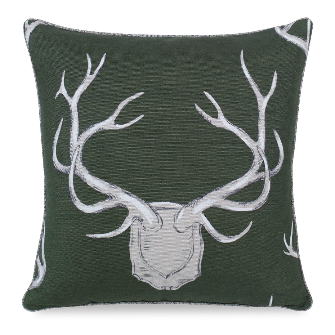 Antlers Pillow - Hunter - Casey & Company