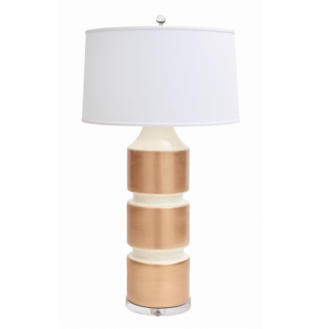 Milan Table Lamp - Ivory Gold - Casey & Company